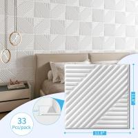 Nuevos paneles de pared 3D decorativos de PVC, impermeables, para renovación de paredes, papel tapiz autoadhesivo, azulejos de pared 3D despegables y adhesivos - details 1