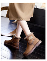 Nuevas botas de nieve de terciopelo cálidas botas de mujer botas cortas casuales versátiles - details 16