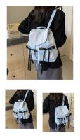 Kajenu-mochila con lazo de lona de nailon para mujer, bolso de viaje de gran capacidad, tendencia de moda, nicho coreano - details 17