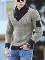 Camiseta de manga larga para hombre, jersey de punto ajustado informal, nuevo - details 14