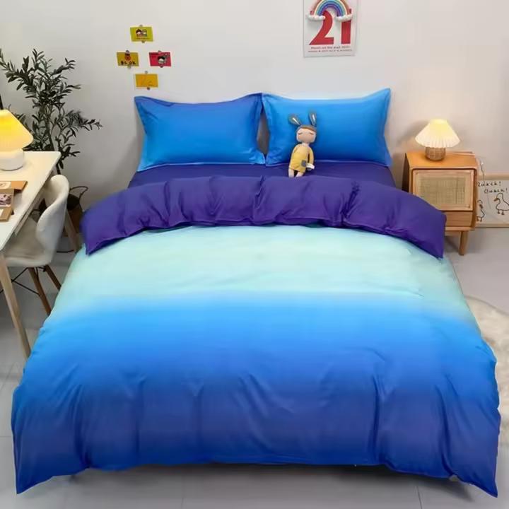 Juego de funda nórdica a cuadros negra y gris, ropa de cama Reversible con rejilla geométrica, funda de edredón suave para niños, adolescentes y adultos, decoración de dormitorio - 1