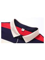 Polo de manga larga para hombre, camiseta informal de algodón con bordado a rayas, a la moda, novedad de primavera, 2024 - details 6
