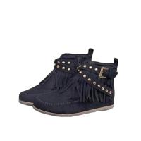 Botas planas informales para mujer, botines martin cortos vintage a la moda para mujer - details 0