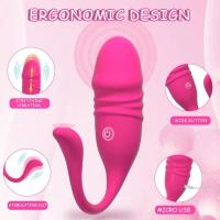 Vibrador de punto G inalámbrico con Bluetooth para mujer, consolador telescópico, estimulador de clítoris, Vagina, bragas de huevo de amor, Juguetes sexuales para adultos - details 1