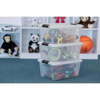 Cajas de Almacenamiento de Plata de 45L con Tapas Duraderas, Apilables para Dormitorio, Armario, Oficina Organizadora de Ropa y Zapatos - details 9