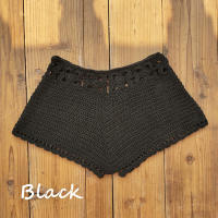 Pantalones cortos de baño con recortes de ganchillo para mujer, traje de baño, pantalones cortos de playa con cordón, bañadores de baño - details 2