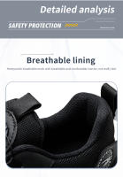 Rotating Button New Safety Shoes Men Anti-smash Anti-puncture Work Shoes Fashion Men Sport Shoes Security Protective Boots Men - details 13