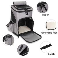 Mochila transportadora transpirable para gatos, bolsa de viaje plegable para transporte de mascotas, expandible, gran capacidad, creativa para gatos y perros - details 2