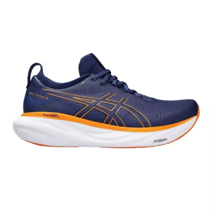 Leten Men GEL-NIMBUS 25 Zapatillas para correr en Deep Ocean/Naranja brillante - 1
