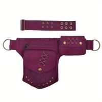 1 pieza de estilo Punk para hombre y mujer, cubierta de riñón negra Simple, soporte para teléfono móvil, tarjetas y llaves, bolsa Vie para ciclismo para hombre y mujer - details 14