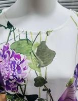Elegante Vestido de Verano con Estampado de Pescado Cuello Redondo, Talla Grande, Moda Casual para Mujeres - details 4