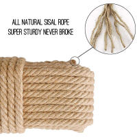 Cuerda de Sisal Natural para decoración de interiores, árbol de gato, marco de tejido, regalo Ideal para gatos grandes, bricolaje - details 8