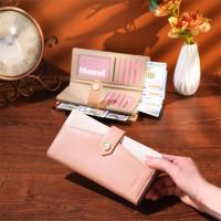Cartera larga multifuncional para mujer, ligera, con 70% de descuento, con ranura para múltiples tarjetas, cremallera, bolso de mano de estilo coreano, monedero a la moda, novedad de 2025 - details 10