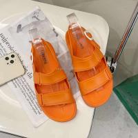 Nuevo 2025 Zapatillas Edición coreana diseño Color caramelo fondo plano verano zapatos de mujer Sandalias deportes y ocio Zapatillas - details 6