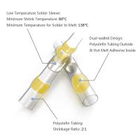 Manguitos de soldadura termorretráctiles, 50 piezas, conectores de terminales a tope de crimpado de alambre con caja de 1,5-6,0mm - details 1