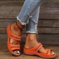 Zapatillas de tacón de cuña para mujer, zapatos informales de verano - details 2