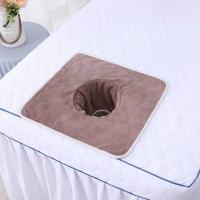 Toalla facial de masaje gruesa profesional, toalla suave y transpirable para salón de belleza, reutilizable con almohadillas para reposacabezas con agujeros, accesorios para el hogar - details 5