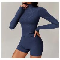 Ropa deportiva de manga larga para yoga, transpirable, que absorbe la humedad, ropa de entrenamiento de gimnasio, sujetador de yoga - details 3