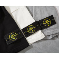 Camiseta de verano de manga corta de moda de alta calidad de hip-hop, camiseta de moda de manga corta para hombre bordada de Stone Island - details 3
