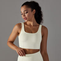 Nessaj-Chaleco de yoga sin costuras, top corto deportivo para fitness, gimnasio, correr, sujetador a prueba de golpes - details 3
