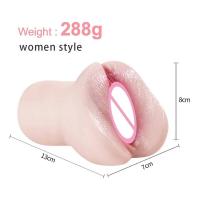 Leten Toy Vagina Texturizada Anal 2 en 1 Copa Realista de Silicona Masturbador Masculino de Bolsillo Coño Insertable Juguetes Sexuales Eróticos - details 0