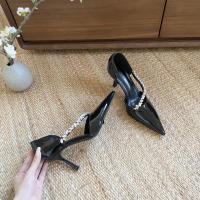 Tacones altos nuevo diseño de nicho temperamento pies no cansados ​​diamantes de imitación blanco stiletto zapatos de boda hueco sandalias - details 36
