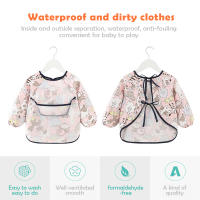 Babero impermeable para bebé, delantal de manga larga, impermeable, para comer y dibujar - details 8