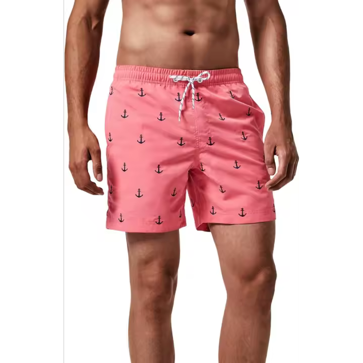 Ropa de baño para hombres, bañador para vacaciones, pantalones cortos de playa, natación, secado rápido, piscina - 1