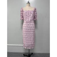 Nueva falda de viajero de estilo de encaje a la moda, vestido de longitud media envolvente en el pecho de Color sólido con cintura media de tres colores - details 23