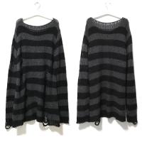 Suéter Punk Gótico Largo Unisex Estilo Rock Fino Ropa de Calle Oscura para Mujeres - details 15