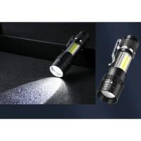 Linterna Portátil Mini COB+XPE Luz de Exploración para Acampar al Aire Libre, Pescar de Noche, Detectar Cuevas Impermeable, Carga USB, Aluminio - details 8