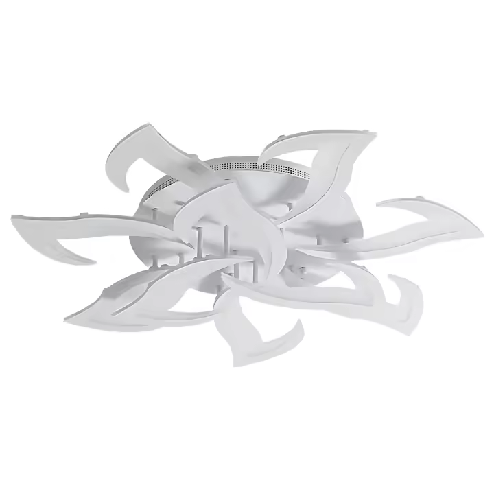 Goeco Lámpara de Techo Acrílica Estilo Cola de Milán Regulable, Continua, Control Remoto 80CM, 220V - 1