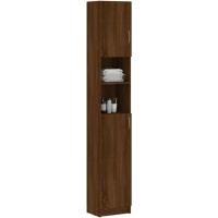 Armario de Baño de Madera Ingeniería Lavadora, Estante, Ducha, Inodoro 32x25,5x190 cm - details 3
