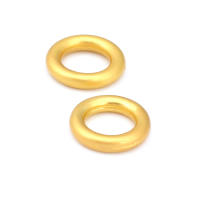 Anillo de Cierre Redondo de Brasso Dorado Mate Joyería de Alta Calidad - details 72