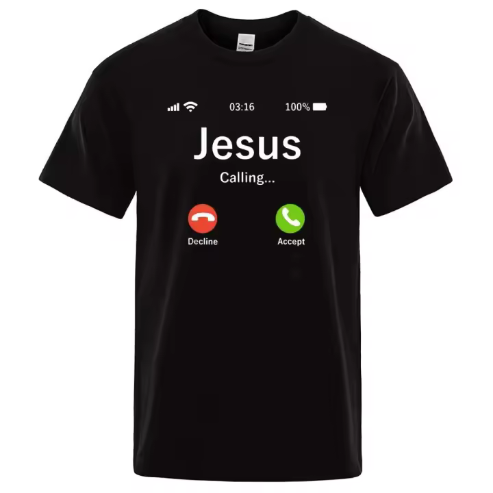 Camisetas de Verano para Hombres Estilo Callejero Divertido Ideal para Llamar o Decorar - 1