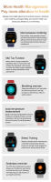 Relojes inteligentes hombre mujer Bluetooth deporte ritmo cardíaco presión arterial reloj - details 16