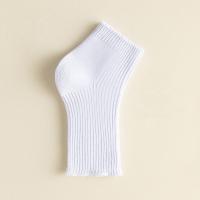 3 pares de calcetines informales de punto con punta descubierta, calcetines de tubo cortos antideslizantes de Color sólido, medias simples, calcetines de media pantorrilla para mujer - details 6