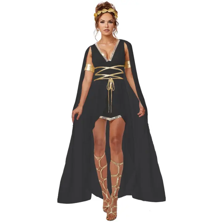 Disfraz de Halloween para mujer, Vestidos de diosas europeas, americanas, romanas y grietas, Disfraces para representación profesional - 1