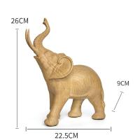 Estatuilla de esculturas de animales para decoración del hogar, elefante de la suerte, estatua de resina, adorno para manualidades, decoración de habitación, regalo de Navidad DIY - details 27