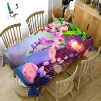 wer Rose Plant - Cubierta de mesa impermeable de tela rectangular 3d para fiesta, hogar, cocina - details 8