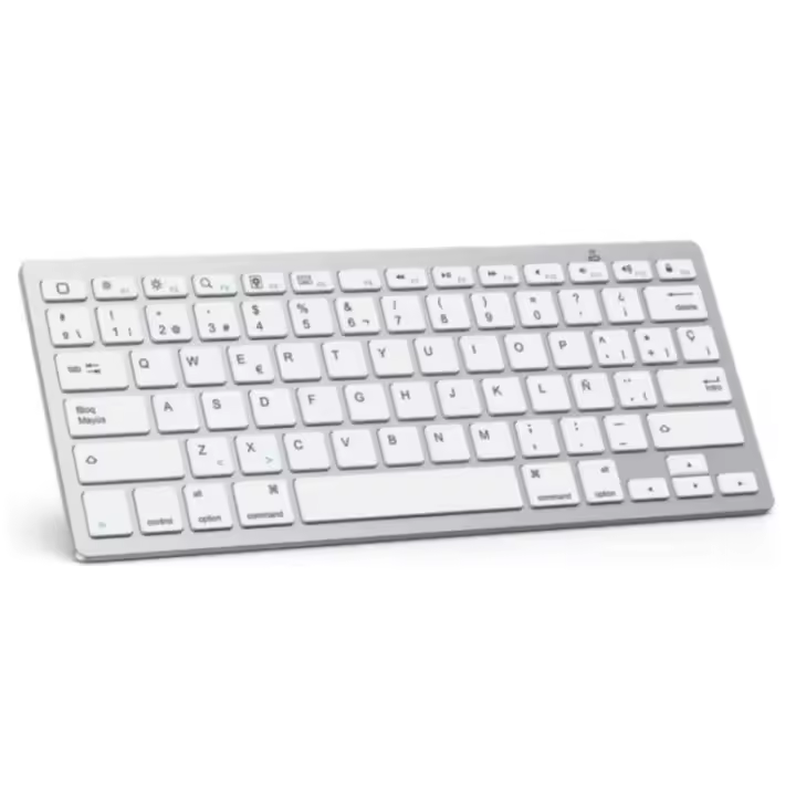 IPSDI Teclado Bluetooth Español Ultra-Delgado para iPad/iPad Pro/iPad Air/iPad Mini/iPhone y Todas Sistemas de iPadOS/iOS y Windows OS - 1