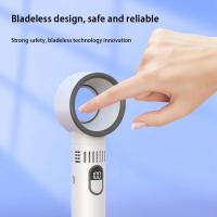 Ventilador sin aspas de 100 niveles, pantalla Digital inteligente, carga USB portátil sin aspas de alta velocidad, alta energía eólica para el hogar, 2025 nuevo - details 1
