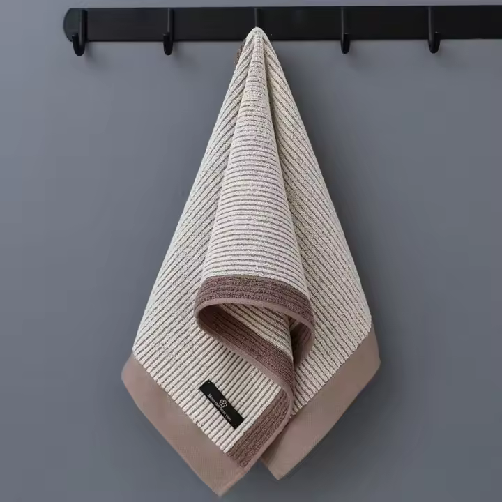 Toalla de algodón, toalla facial de algodón suave absorbente gruesa, toalla facial para baño para parejas en casa para adultos - 1