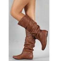 Botas largas planas para mujer, zapatos informales a la moda, Otoño e Invierno - details 0