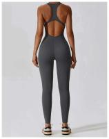 Mono de Yoga sin Espalda para Mujer Conjunto Deportivo de Un Piezo Traje de Gimnasio de Moda - details 31