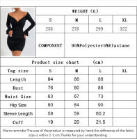Vestido de temperamento femenino con mangas de trompeta y falda corta - details 0