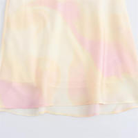 Vestido de seda satinada moda verano 2024 Estilo casual para mujer en vacaciones con corbata teñida rocío - details 5