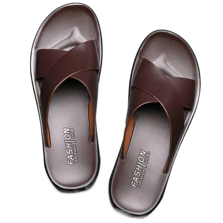 Nuevas zapatillas de verano para exteriores, sandalias de moda para hombre, chanclas antideslizantes, zapatos de playa para hombre - 1