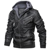 Chaqueta de Cuero Para Hombres Otoño 2025 Estilo Motero Casual Ligera Talla EU SA722 - details 5
