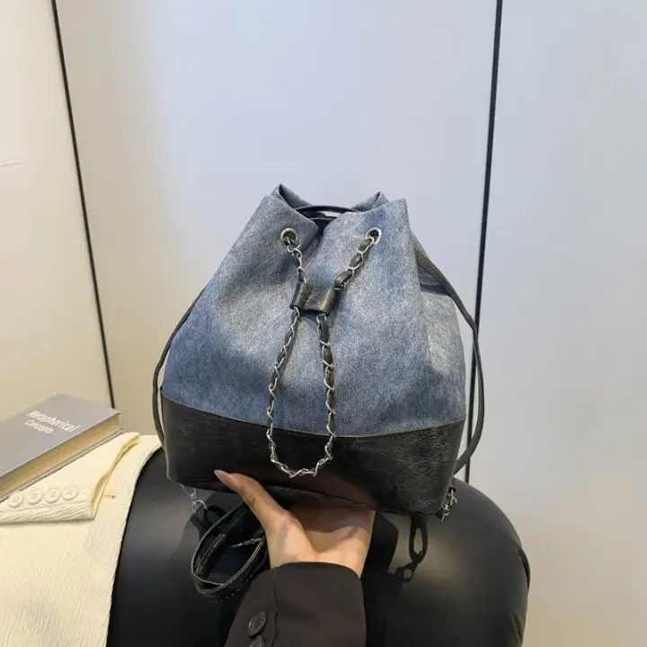 ocio, nuevo estilo, cadena, mochila, salir, diseño, viaje, mochila, cubo, bolso - 1